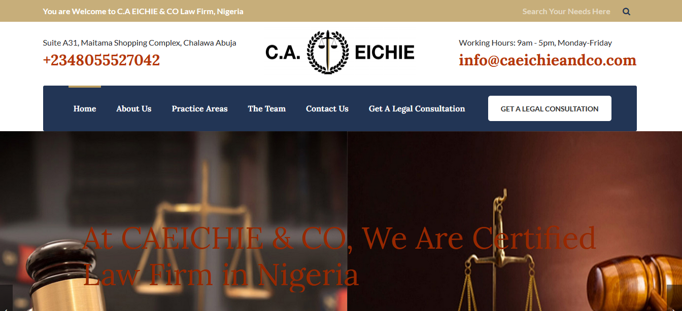 CA EICHIE & CO LAW FIRM NIGERIA